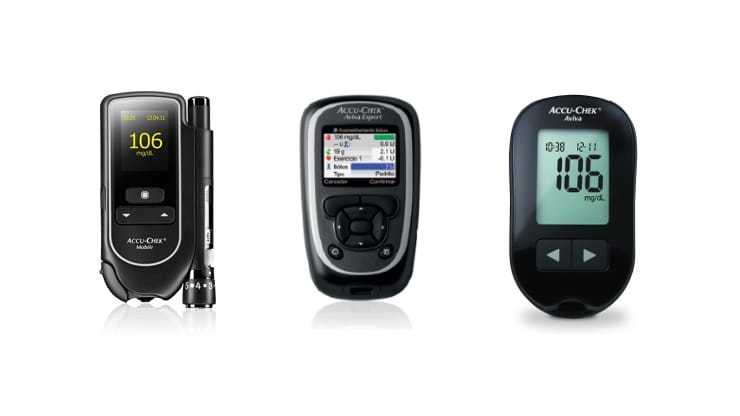Soluções para gestão da diabetes Accu-Chek® Mobile, Accu-Chek® Aviva Expert e Accu-Chek® Aviva